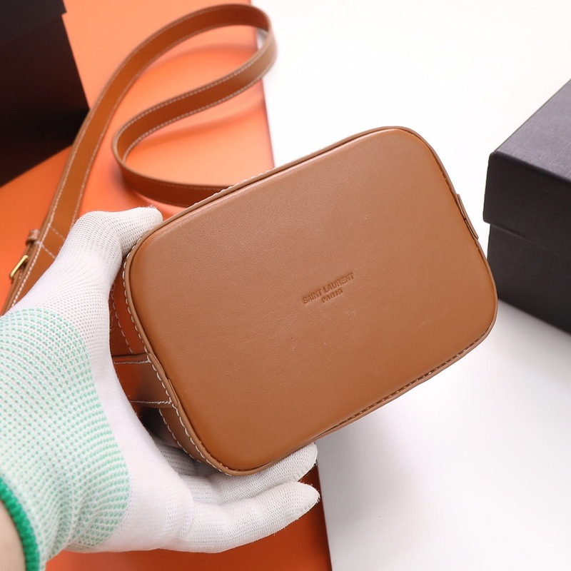 Saint Laurent Aphile Bucket Crossbody Leather Black