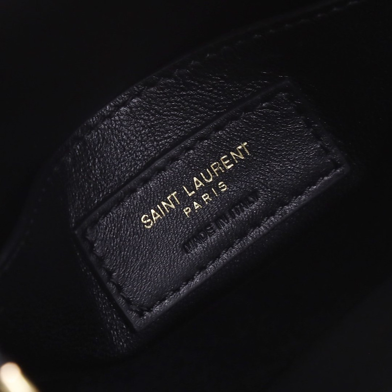 Saint Laurent Aphile Bucket Crossbody Leather Black