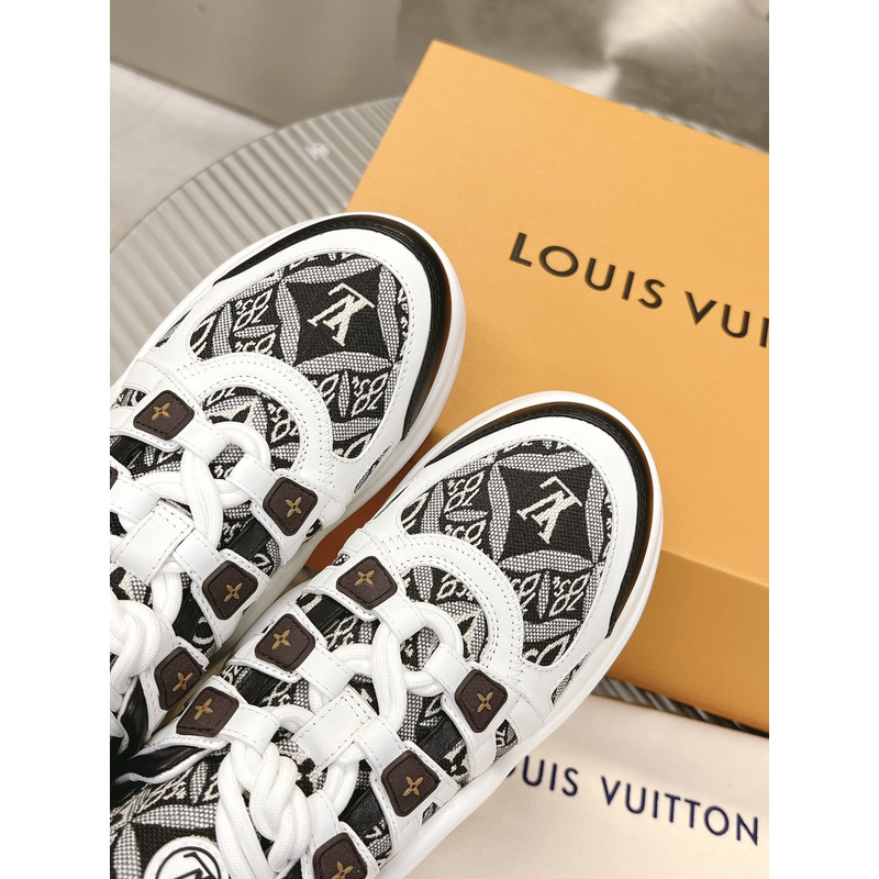 l**is V*t*n lv archlight trainers black white monogram