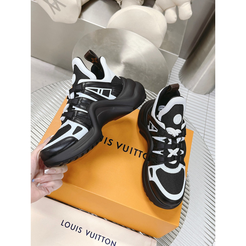l**is V*t*n lv archlight trainers silver black