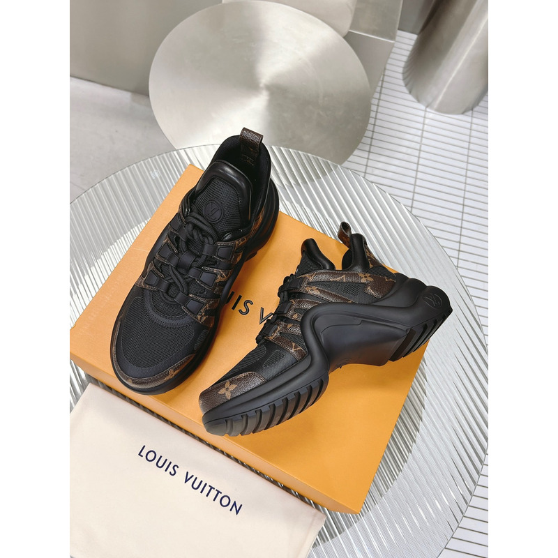 l**is V*t*n lv archlight trainers black monogram