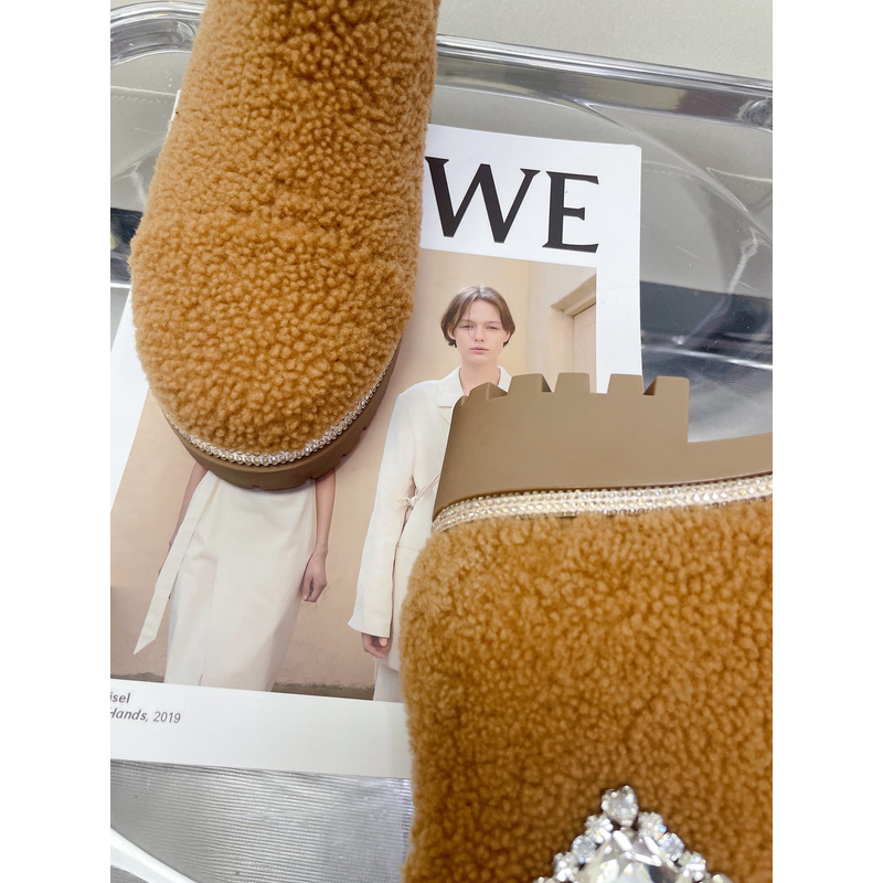 Rene Caovilla Shearing Boots Brown