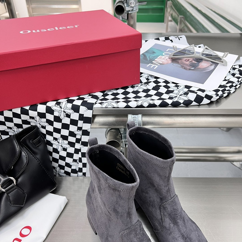 Ouseleer Slip-on Ankle Boots Grey