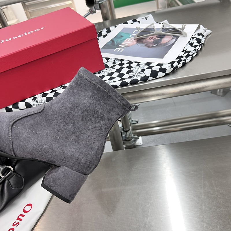 Ouseleer Slip-on Ankle Boots Grey