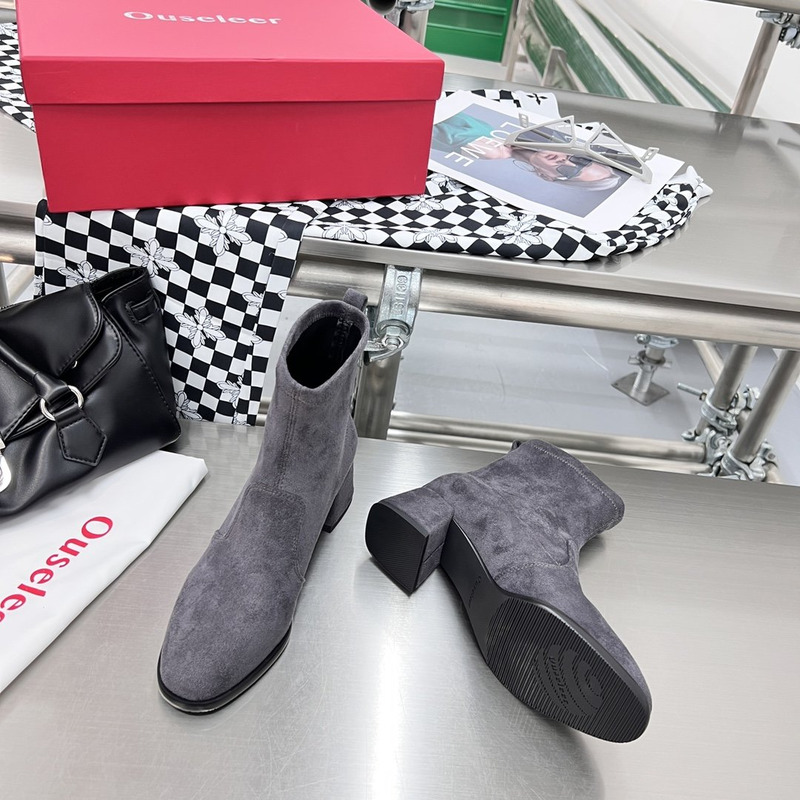 Ouseleer Slip-on Ankle Boots Grey