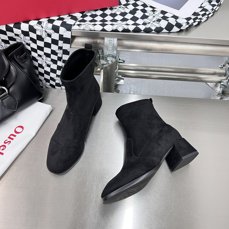 Ouseleer Slip-on Ankle Boots Black