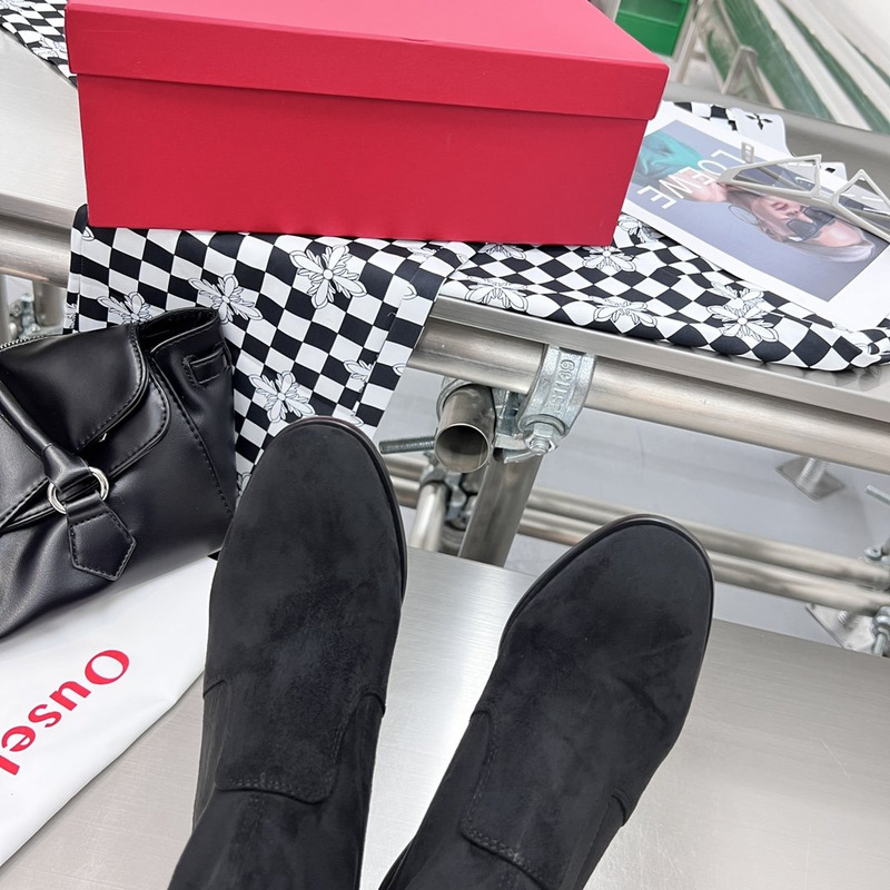 Ouseleer Slip-on Ankle Boots Black