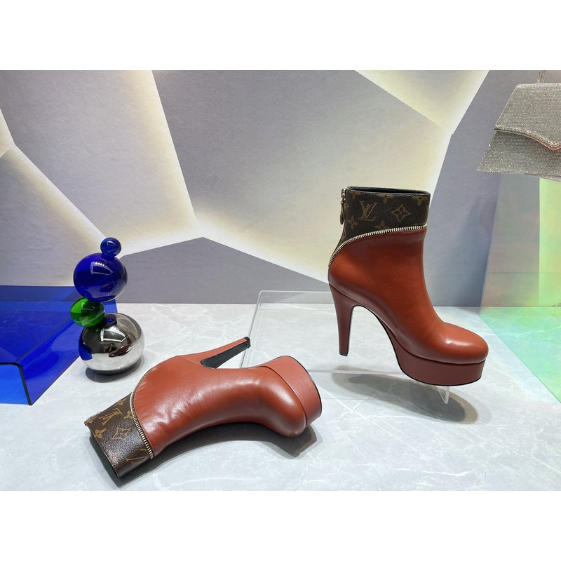 l**is V*t*n afterglow platform ankle boots coffee