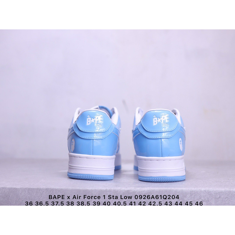 Bape Sta Patent Leather Blue White