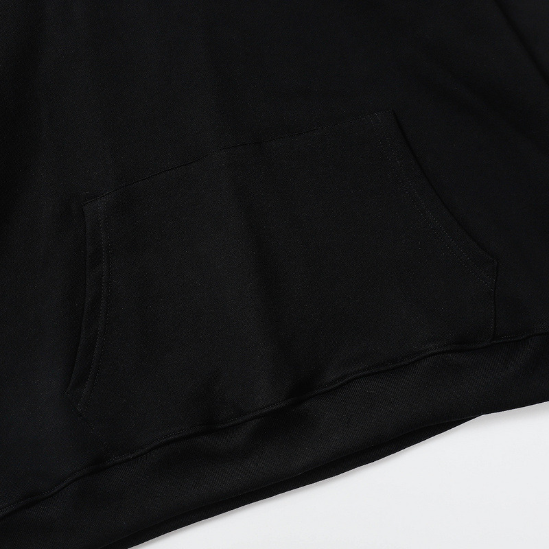 Ba*len*cia*ga bb white logo hoodie black