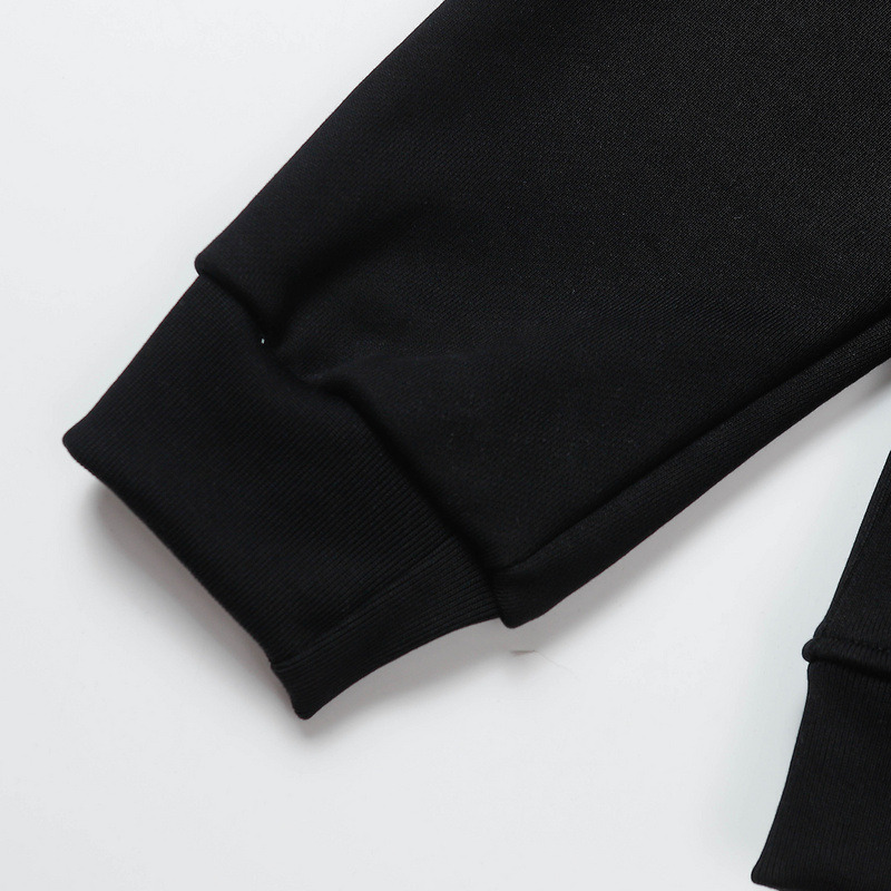 Ba*len*cia*ga bb white logo hoodie black