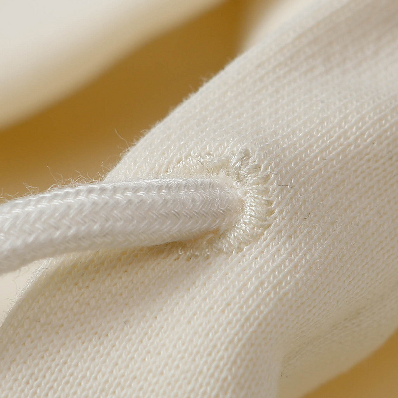 Ba*len*cia*ga logo-print fleece-back cotton-jersey hoodie cream