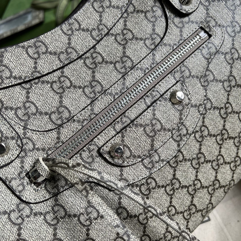 g*u*i x ba*len*cia*ga gg S*p*e monogram neo classic silver hardware city beige ebony