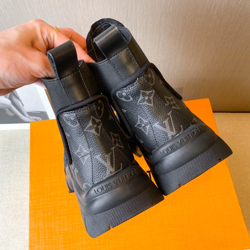 l**is V*t*n ruby monogram ankle boots black