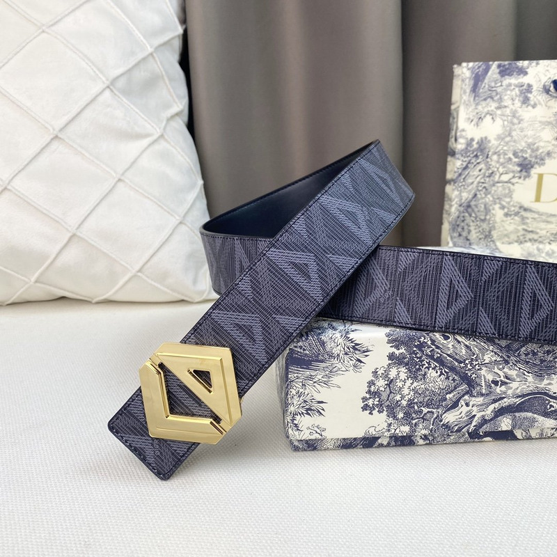 d*or black cd Di*m*nd canvas and smooth calfskin gold