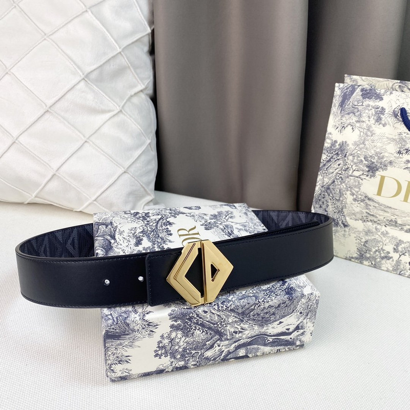 d*or black cd Di*m*nd canvas and smooth calfskin gold