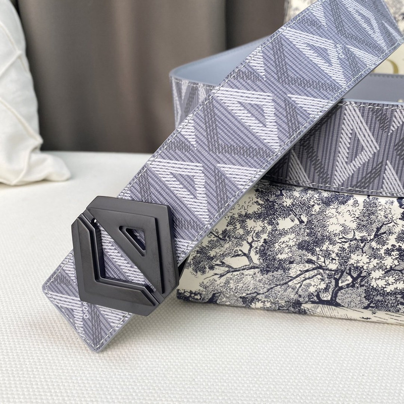 d*or gray cd Di*m*nd canvas and smooth calfskin black