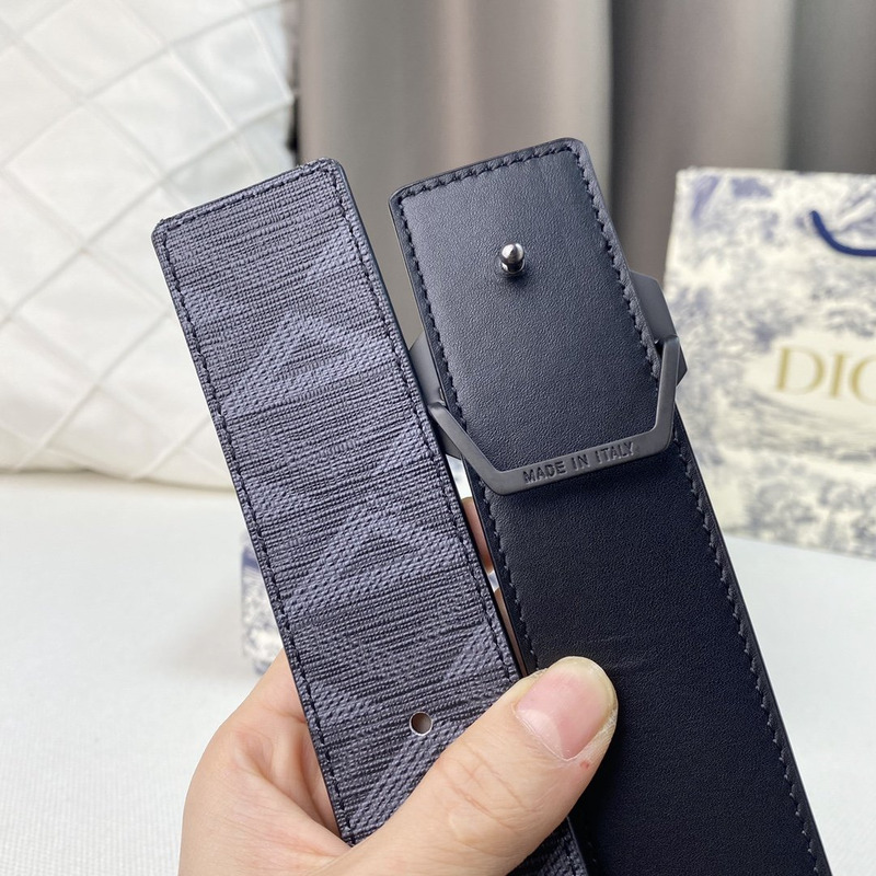 d*or black cd Di*m*nd canvas and smooth calfskin