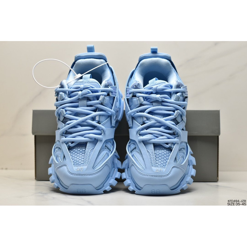 Ba*len*cia*ga triple s clear sole light blue
