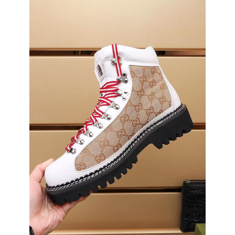 g*u*i x the n0*h F**e ankle boots white