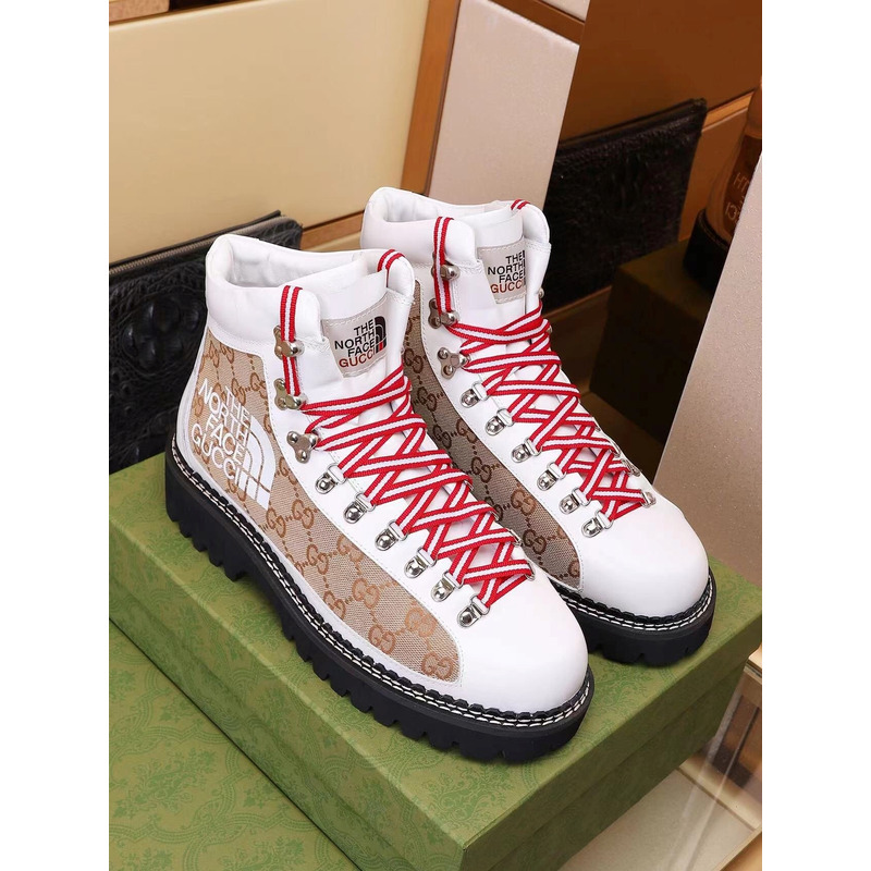 g*u*i x the n0*h F**e ankle boots white