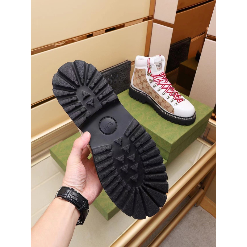 g*u*i x the n0*h F**e ankle boots white