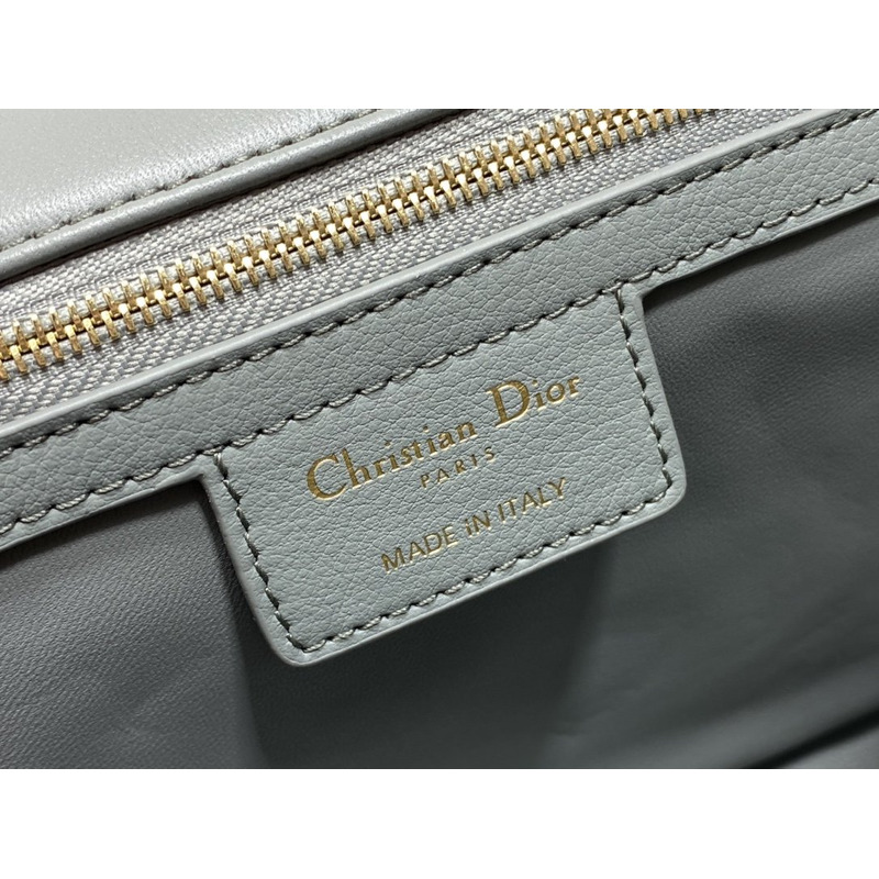 D*or caro bag beige soft calfskin lake blue