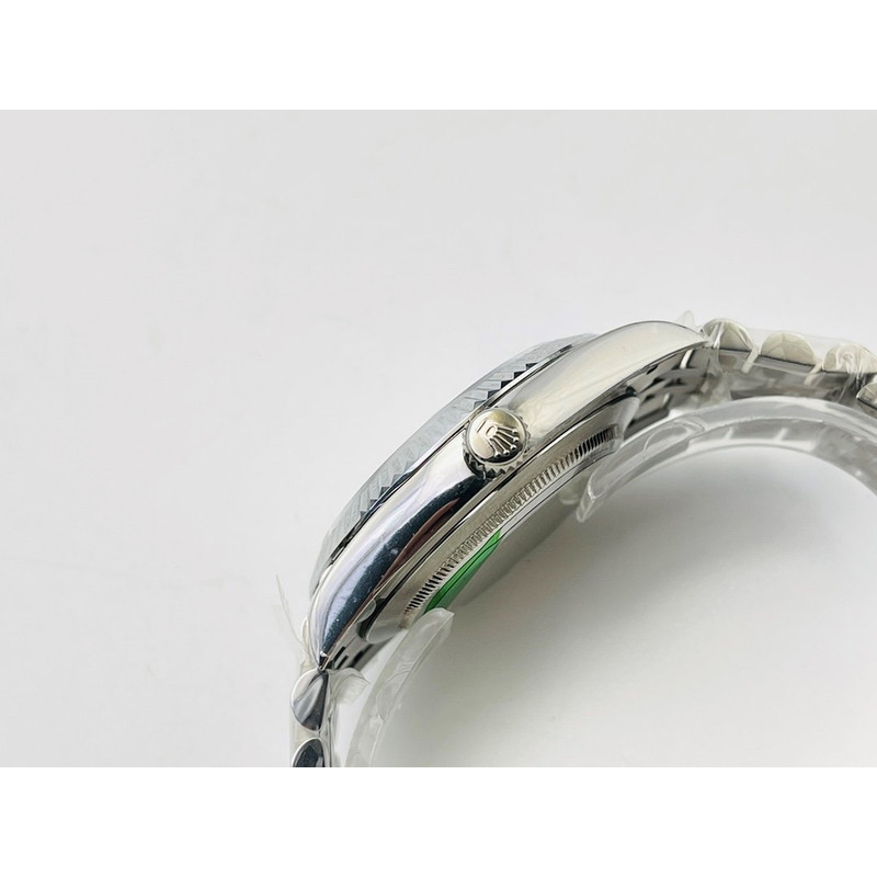 rolex stainless steel grey dial Di*m*nds inside  41mm