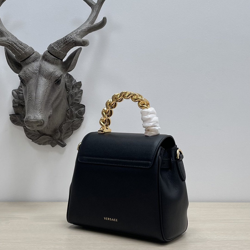 Versace La Medusa Top Handle Tote Black