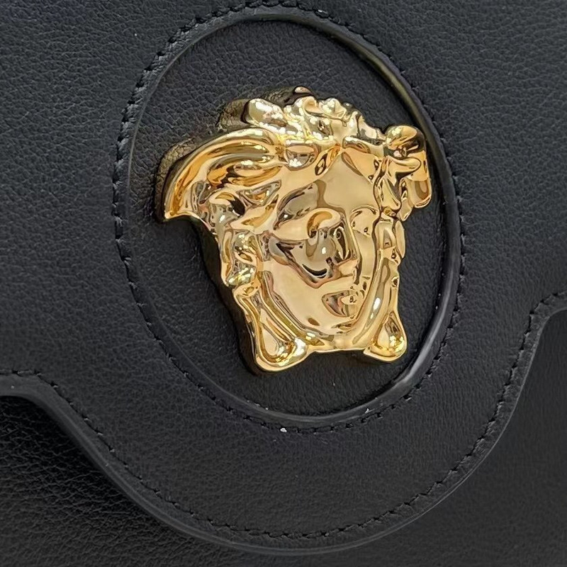 Versace La Medusa Top Handle Tote Black