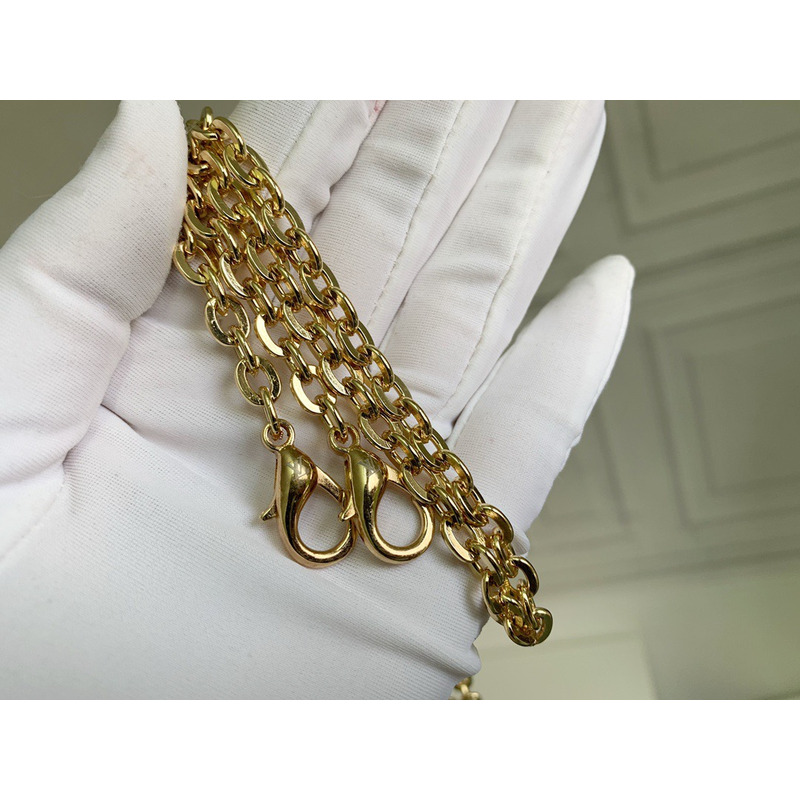 l**is V*t*n pochette felicie wallet chain red