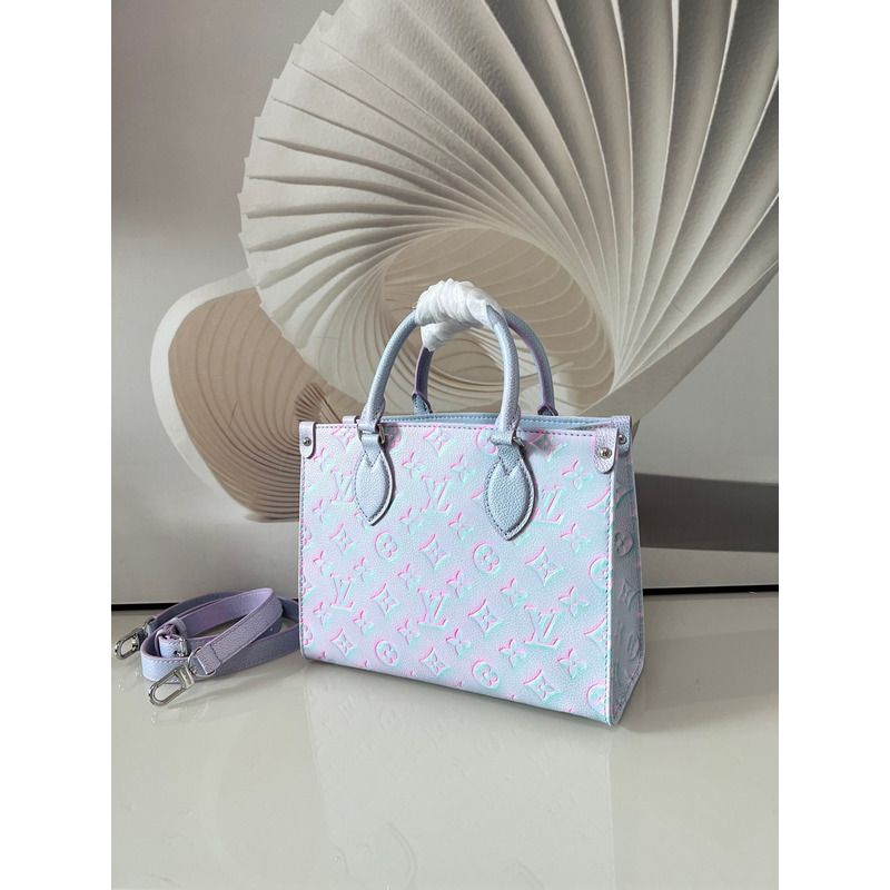 l**is V*t*n green, and blue summer stardust onthego pm silver hardware