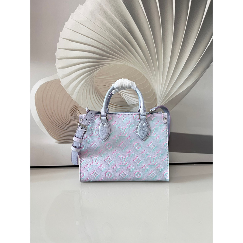 l**is V*t*n green, and blue summer stardust onthego pm silver hardware