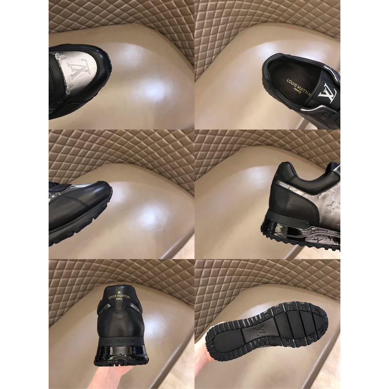 l**is V*t*n run away sneaker black and silver