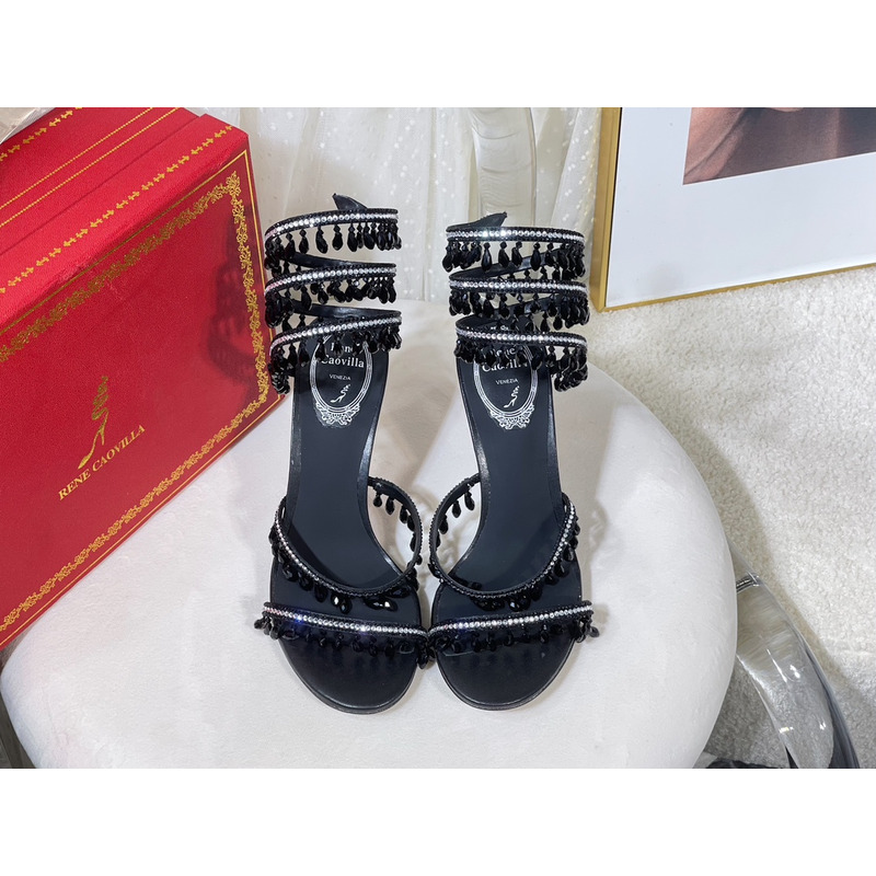 René Caovilla Cleo Embellished Sandals