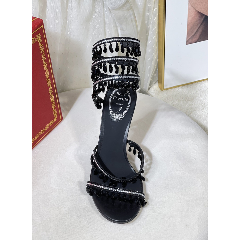 René Caovilla Cleo Embellished Sandals