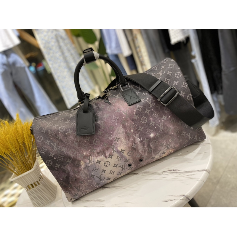 l**is V*t*n keepall bandouliere monogram galaxy 50 black multicolor