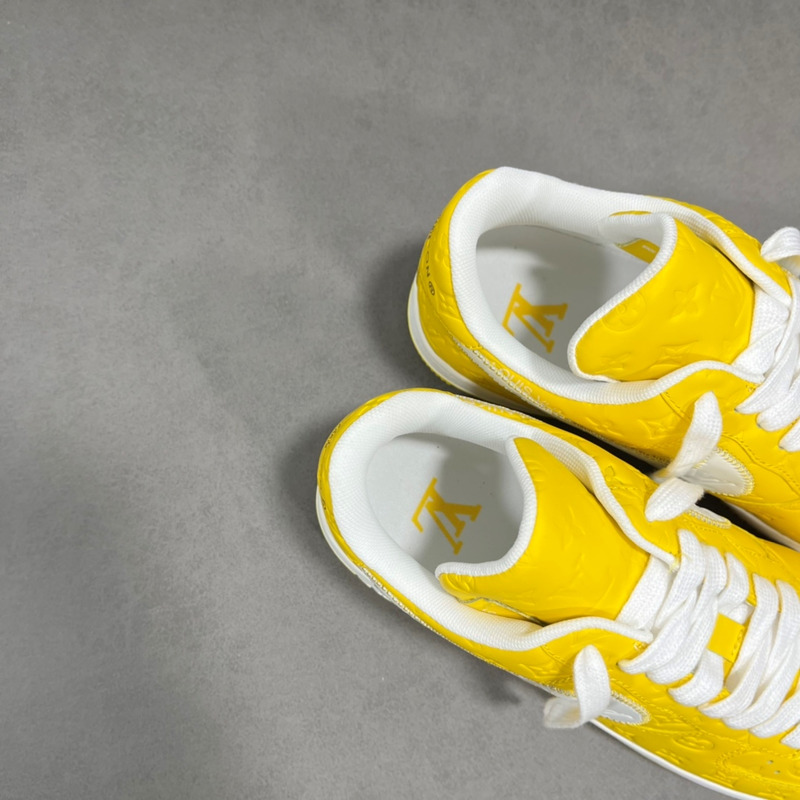 l**is V*t*n x nike air force 1 low by virgil abloh yellow and white
