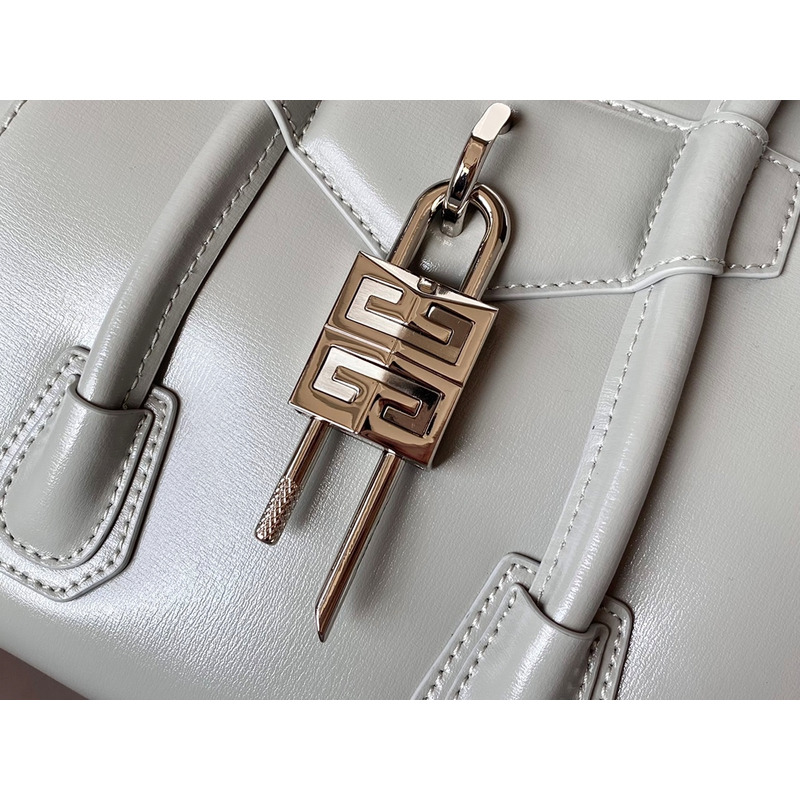 Givenchy Antigona Lock Mini Tote Gray