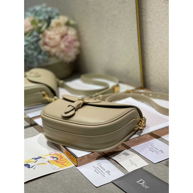 D*or bobby bag medium box calfskin tan