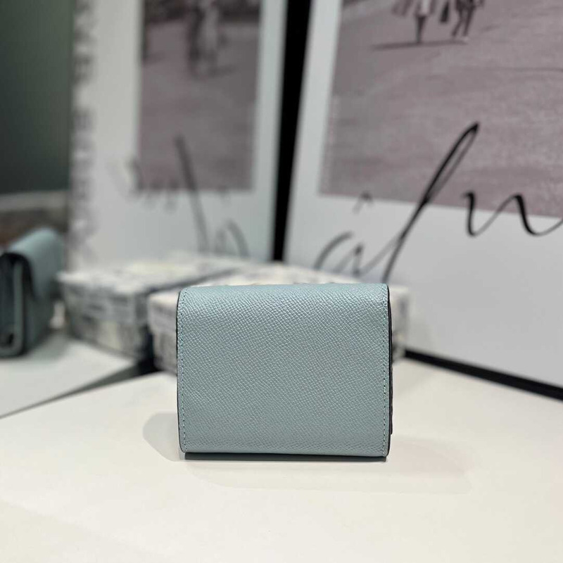 D*or saddle lotus wallet blue