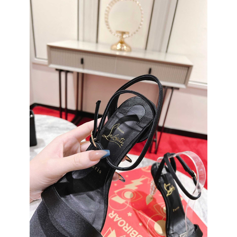Ch**an louboutin women lipstrass queen black