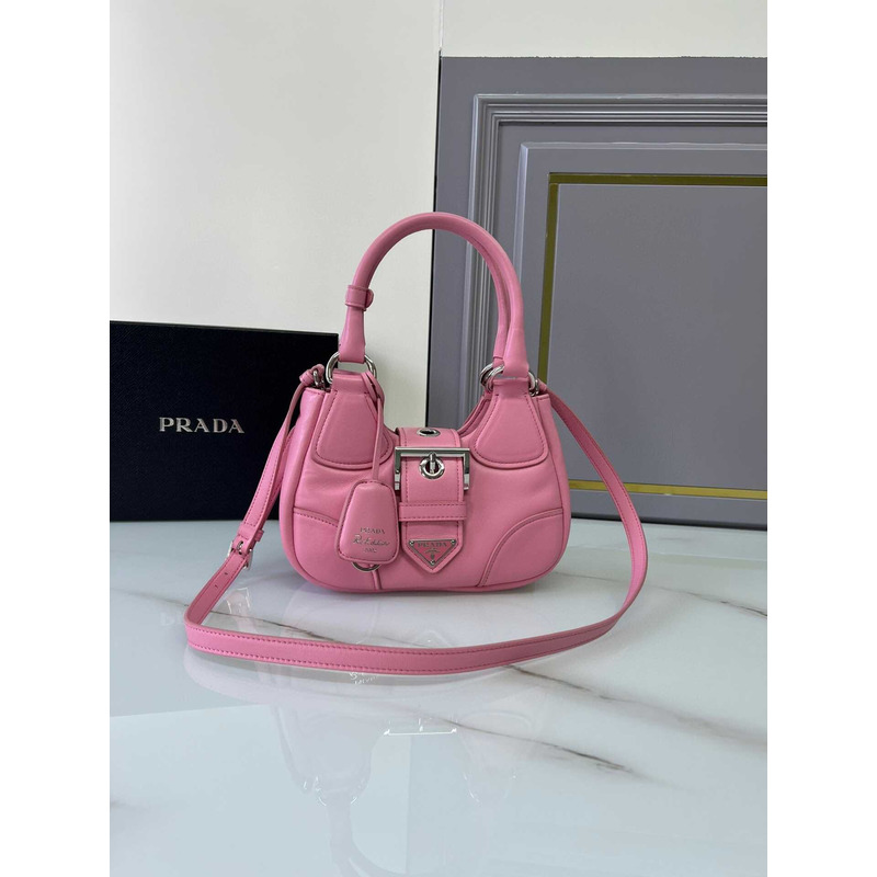 Pra*a moon padded nappa bag pink