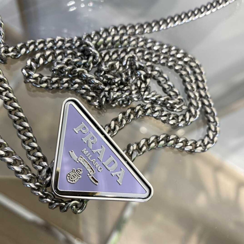 Pra*a brushed leather shoulder bag purple