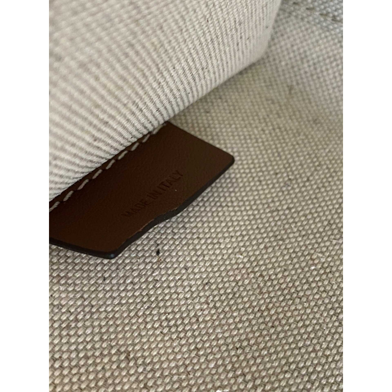 B**rry freya canvas and leather freya tote bag brown