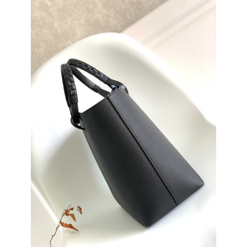 Loewe Small Anagram Tote In Classic Calfskin Black