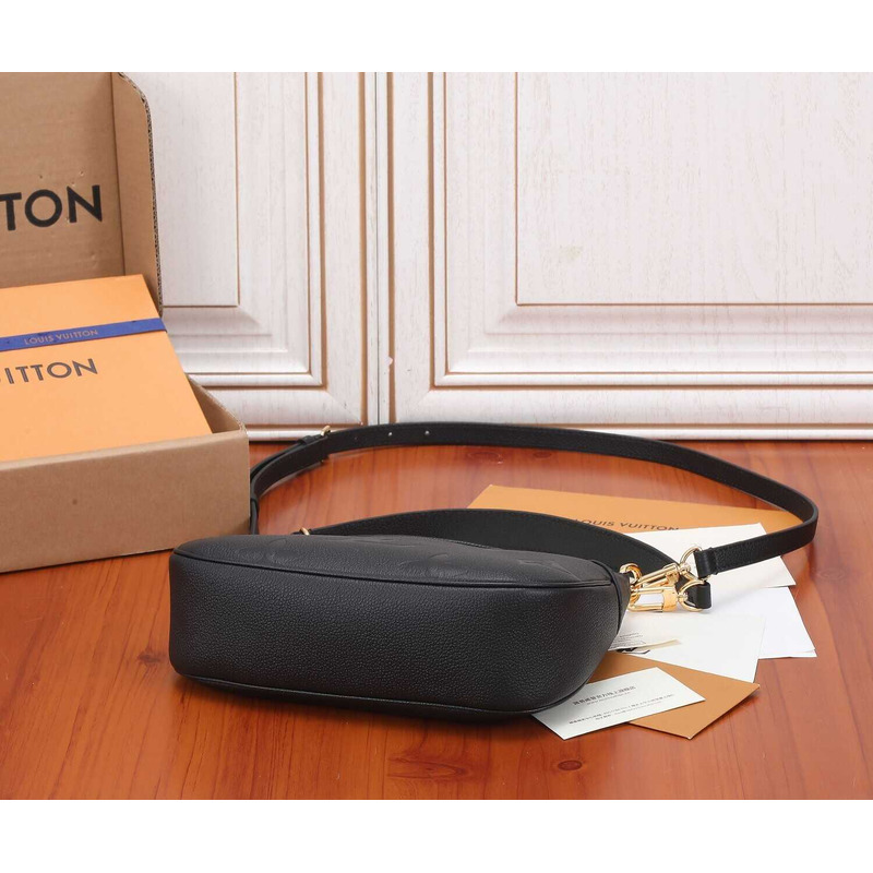 l**is V*t*n bagatelle empreinte leather black