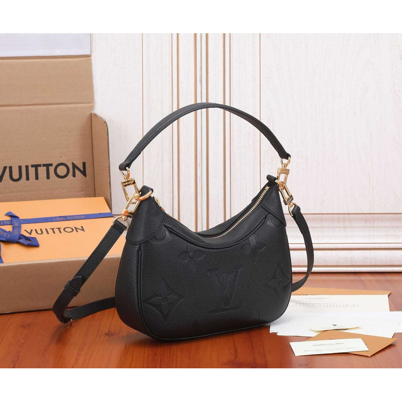 l**is V*t*n bagatelle empreinte leather black