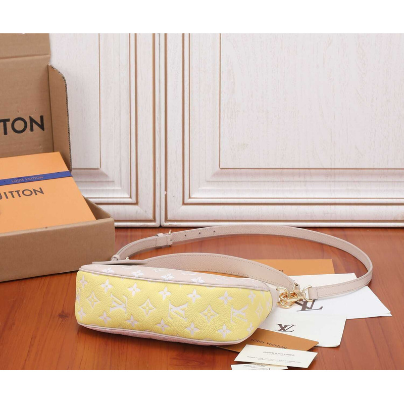 l**is V*t*n bagatelle empreinte leather pink