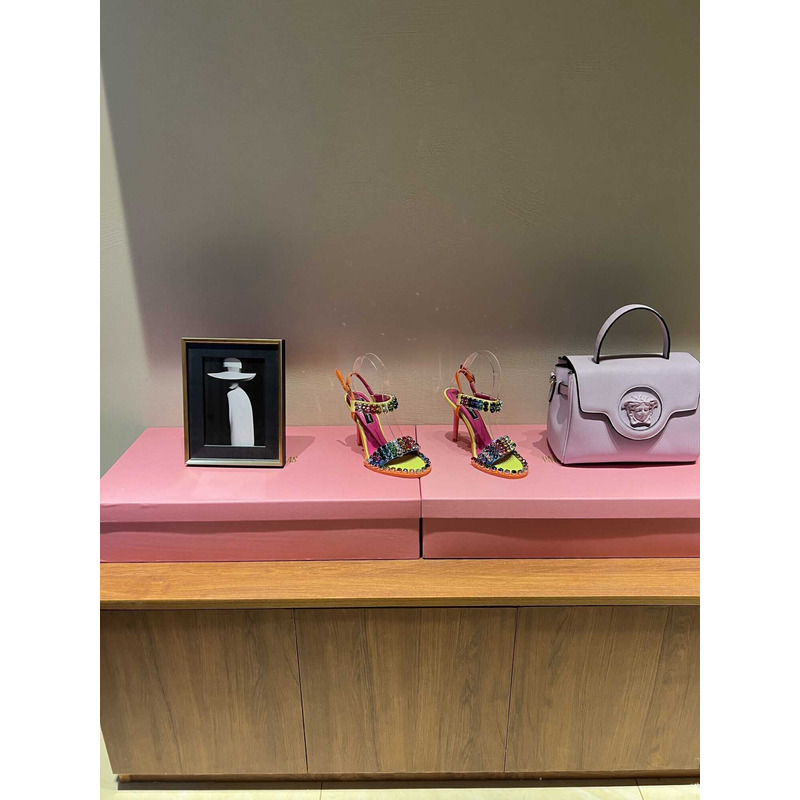 Dolce & Gabbana High Heel Sandals With Crystal Appliqués